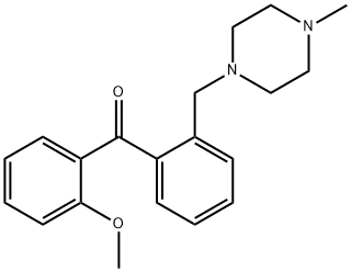 2-METHOXY-2'-(4-METHYLPIPERAZINOMETHYL) BENZOPHENONE Structure