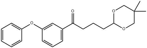 4-(5,5-DIMETHYL-1,3-DIOXAN-2-YL)-3'-PHENOXYBUTYROPHENONE Structure