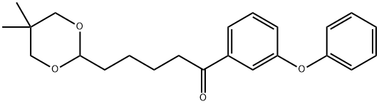5-(5,5-DIMETHYL-1,3-DIOXAN-2-YL)-3'-PHENOXYVALEROPHENONE 구조식 이미지