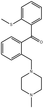 2-(4-METHYLPIPERAZINOMETHYL)-2'-THIOMETHYLBENZOPHENONE Structure