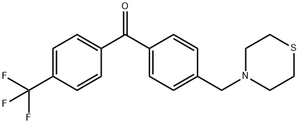 4-THIOMORPHOLINOMETHYL-4'-TRIFLUOROMETHYLBENZOPHENONE 구조식 이미지