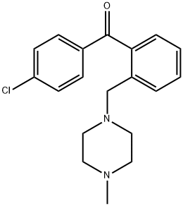 4'-CHLORO-2-(4-METHYLPIPERAZINOMETHYL) BENZOPHENONE Structure