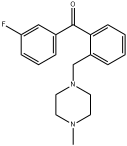 3'-FLUORO-2-(4-METHYLPIPERAZINOMETHYL) BENZOPHENONE 구조식 이미지