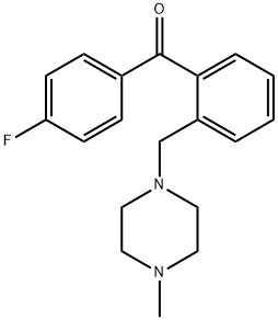 4'-FLUORO-2-(4-METHYLPIPERAZINOMETHYL) BENZOPHENONE 구조식 이미지