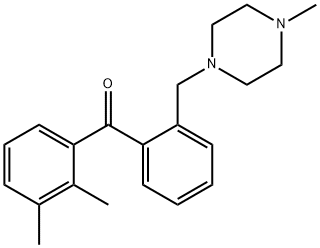 2,3-DIMETHYL-2'-(4-METHYLPIPERAZINOMETHYL) BENZOPHENONE Structure
