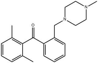 2,6-DIMETHYL-2'-(4-METHYLPIPERAZINOMETHYL) BENZOPHENONE Structure