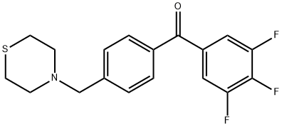 4'-THIOMORPHOLINOMETHYL-3,4,5-TRIFLUOROBENZOPHENONE Structure