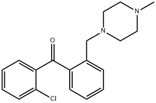 2-CHLORO-2'-(4-METHYLPIPERAZINOMETHYL) BENZOPHENONE 구조식 이미지