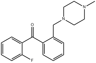 2-FLUORO-2'-(4-METHYLPIPERAZINOMETHYL) BENZOPHENONE Structure