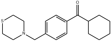 CYCLOHEXYL 4-(THIOMORPHOLINOMETHYL)PHENYL KETONE 구조식 이미지