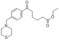 ETHYL 6-OXO-6-[4-(THIOMORPHOLINOMETHYL)PHENYL]HEXANOATE Structure