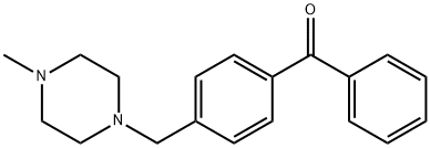 4-(4-METHYLPIPERAZINOMETHYL)BENZOPHENONE 구조식 이미지