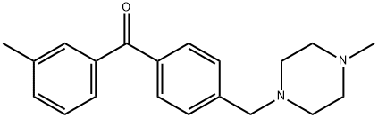 3-METHYL-4'-(4-METHYLPIPERAZINOMETHYL) BENZOPHENONE Structure