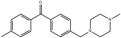 4-METHYL-4'-(4-METHYLPIPERAZINOMETHYL) BENZOPHENONE Structure