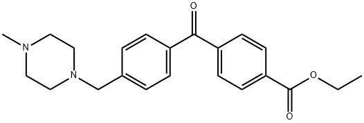 4-CARBOETHOXY-4'-(4-METHYLPIPERAZINOMETHYL) BENZOPHENONE Structure