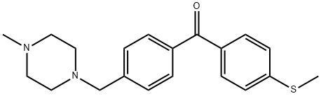 4-(4-METHYLPIPERAZINOMETHYL)-4'-THIOMETHYLBENZOPHENONE Structure