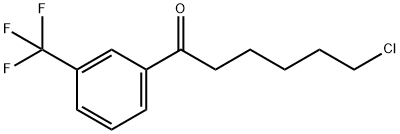 6-CHLORO-1-OXO-1-(3-TRIFLUOROMETHYLPHENYL)HEXANE Structure