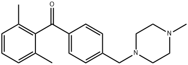 2,6-DIMETHYL-4'-(4-METHYLPIPERAZINOMETHYL) BENZOPHENONE Structure