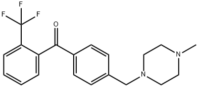 4'-(4-METHYLPIPERAZINOMETHYL)-2-TRIFLUOROMETHYLBENZOPHENONE Structure