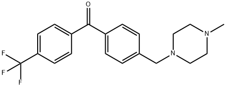 4-(4-METHYLPIPERAZINOMETHYL)-4'-TRIFLUOROMETHYLBENZOPHENONE Structure