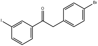 2-(4-BROMOPHENYL)-3'-IODOACETOPHENONE 구조식 이미지