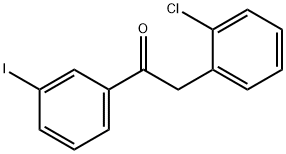 2-(2-CHLOROPHENYL)-3'-IODOACETOPHENONE Structure