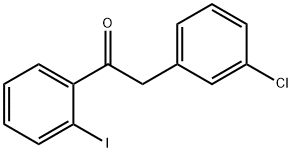 2-(3-CHLOROPHENYL)-2'-IODOACETOPHENONE 구조식 이미지