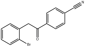 2-(2-BROMOPHENYL)-4'-CYANOACETOPHENONE Structure
