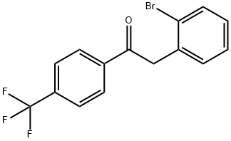 2-(2-BROMOPHENYL)-4'-TRIFLUOROMETHYLACETOPHENONE 구조식 이미지