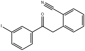 2-(2-CYANOPHENYL)-3'-IODOACETOPHENONE Structure