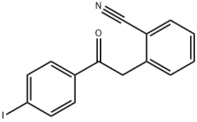 2-(2-CYANOPHENYL)-4'-IODOACETOPHENONE Structure
