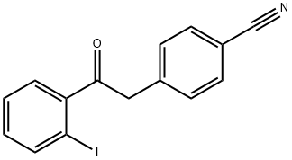 2-(4-CYANOPHENYL)-2'-IODOACETOPHENONE 구조식 이미지