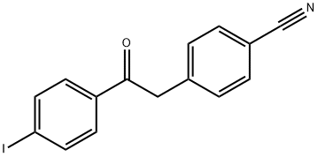 2-(4-CYANOPHENYL)-4'-IODOACETOPHENONE Structure