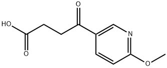 4-(6-METHOXY-3-PYRIDYL)-4-OXOBUTYRIC ACID 구조식 이미지