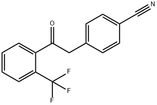 2-(4-CYANOPHENYL)-2'-TRIFLUOROMETHYLACETOPHENONE Structure