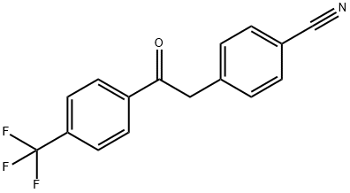 2-(4-CYANOPHENYL)-4'-TRIFLUOROMETHYLACETOPHENONE Structure