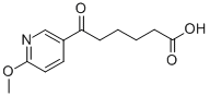 6-(6-METHOXY-3-PYRIDYL)-6-OXOHEXANOIC ACID 구조식 이미지