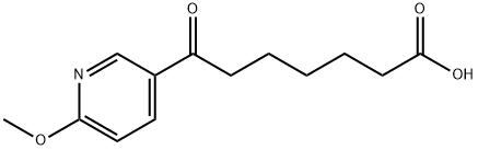 7-(6-METHOXY-3-PYRIDYL)-7-OXOHEPTANOIC ACID Structure