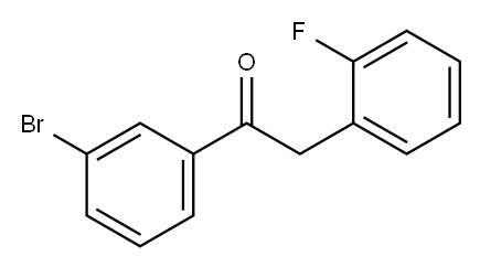 3'-BROMO-2-(2-FLUOROPHENYL)ACETOPHENONE Structure