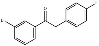 3'-BROMO-2-(4-FLUOROPHENYL)ACETOPHENONE Structure