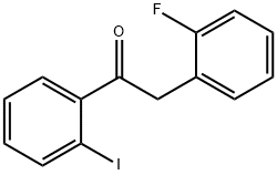 2-(2-FLUOROPHENYL)-2'-IODOACETOPHENONE 구조식 이미지