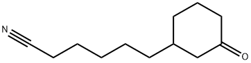 6-(3-OXOCYCLOHEXYL)HEXANENITRILE 구조식 이미지