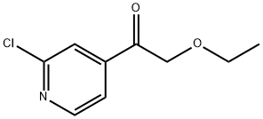 2-CHLORO-4-(ETHOXYACETYL)PYRIDINE Structure