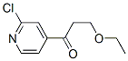 2-CHLORO-4-(3-ETHOXYPROPIONYL)PYRIDINE Structure