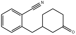 2-[(3-OXOCYCLOHEXYL)METHYL]BENZONITRILE Structure