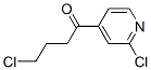 2-CHLORO-4-(4-CHLOROBUTYRYL)PYRIDINE Structure