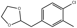 4-CHLORO-3-METHYL (1,3-DIOXOLAN-2-YLMETHYL)BENZENE Structure