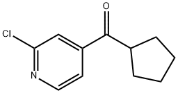 (2-CHLORO-PYRIDIN-4-YL)-CYCLOPENTYL-METHANONE Structure