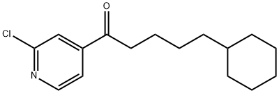 1-(2-CHLORO-PYRIDIN-4-YL)-5-CYCLOHEXYL-PENTAN-1-ONE Structure