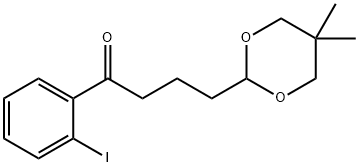 4-(5,5-DIMETHYL-1,3-DIOXAN-2-YL)-2'-IODOBUTYROPHENONE Structure